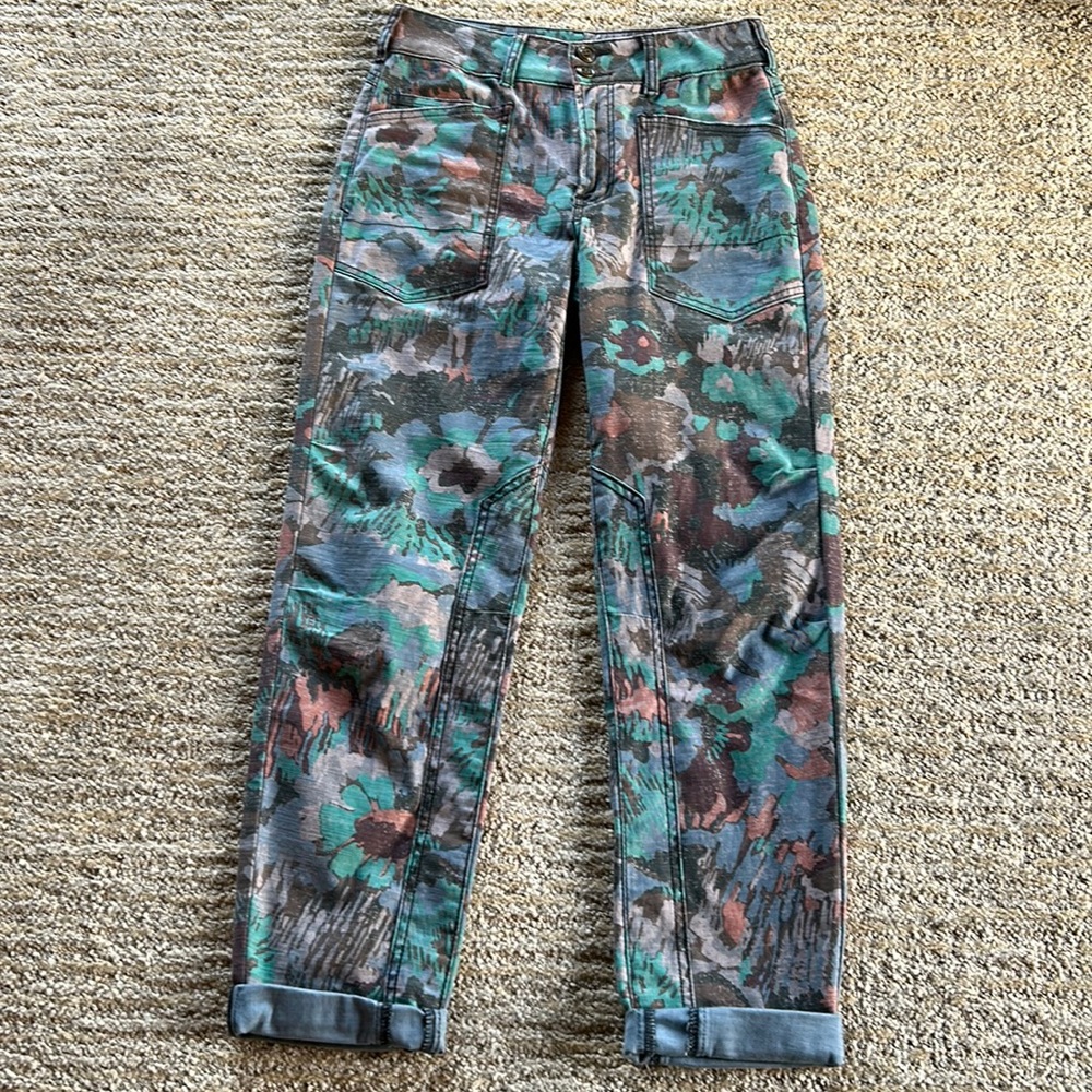 Anthropology/Pilcro Brand Camo Cotton Pants